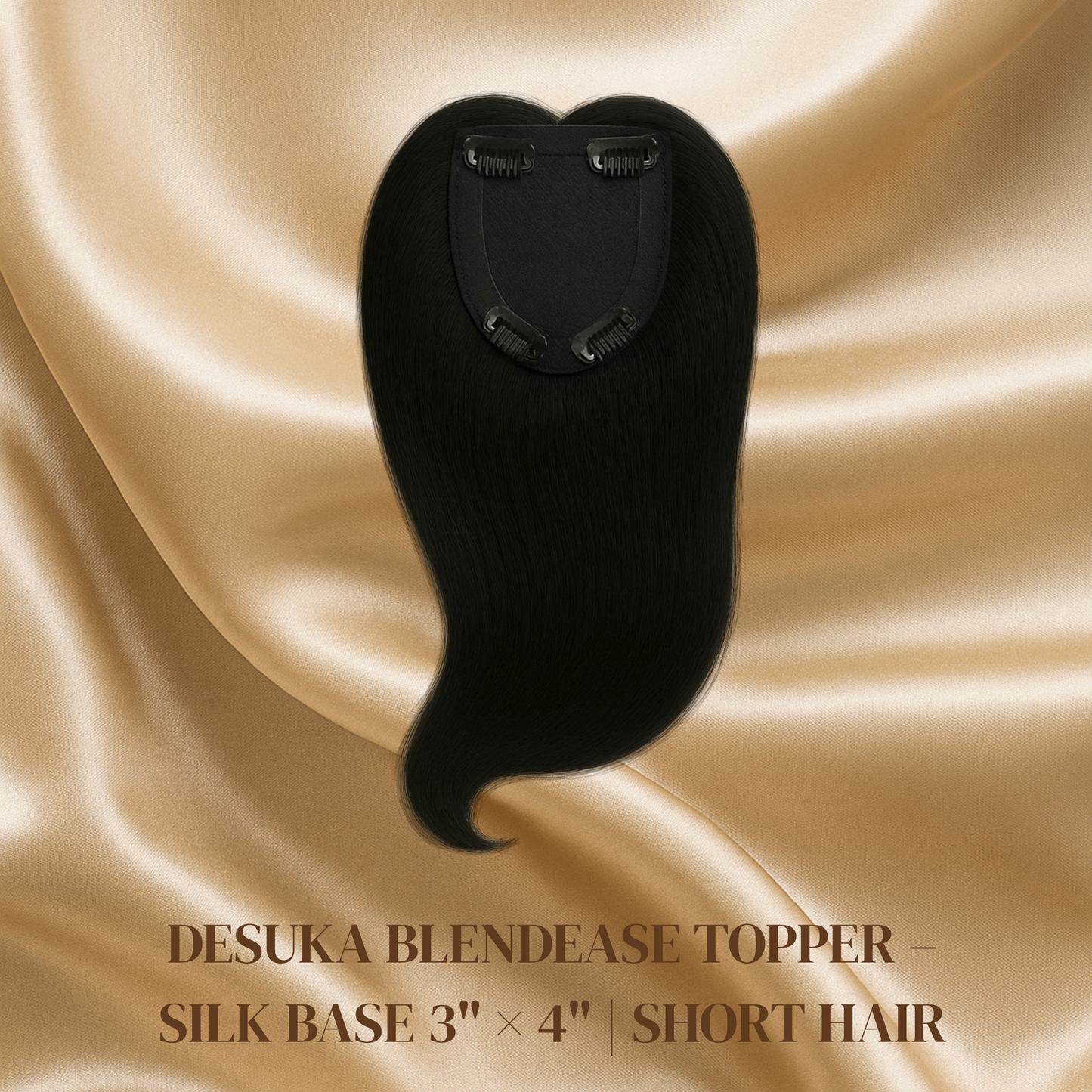 DESUKA BLENDEASE TOPPER – SILK BASE 3" × 4" | SHORT HAIR Desuka