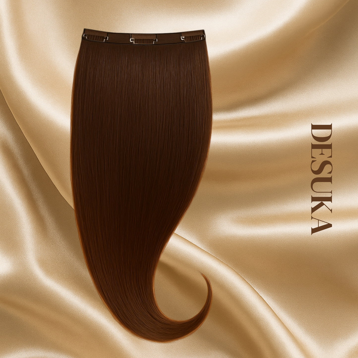 Desuka Volume Veil – 3 Clip Instant Volume Weft Clip-In Extensions Premium (Straight) Desuka