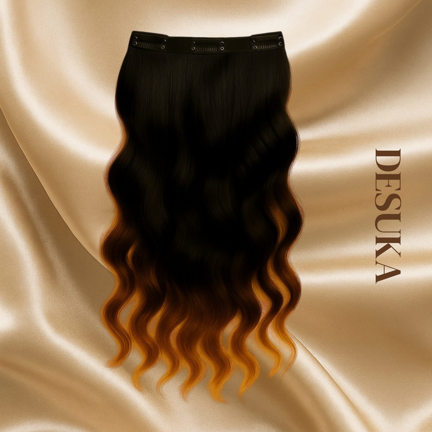 Desuka Volume Veil – 3 Clip Instant Volume Weft Clip-In Extensions Premium Wavy Desuka
