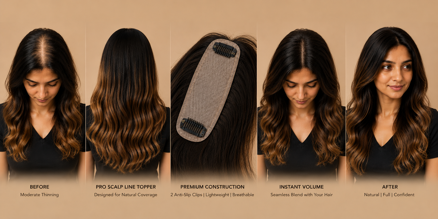 Pro Scalp Line Hair Topper 1.5 x 5