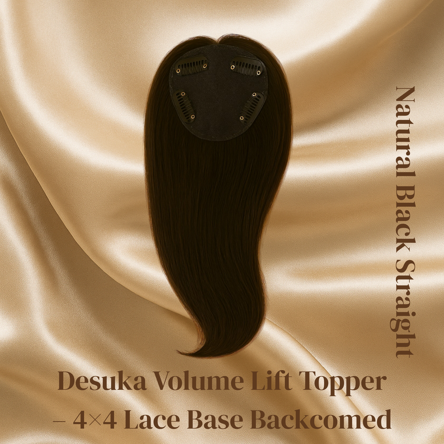 Desuka Volume Lift Topper – 4×4 Lace Base Backcomed Desuka