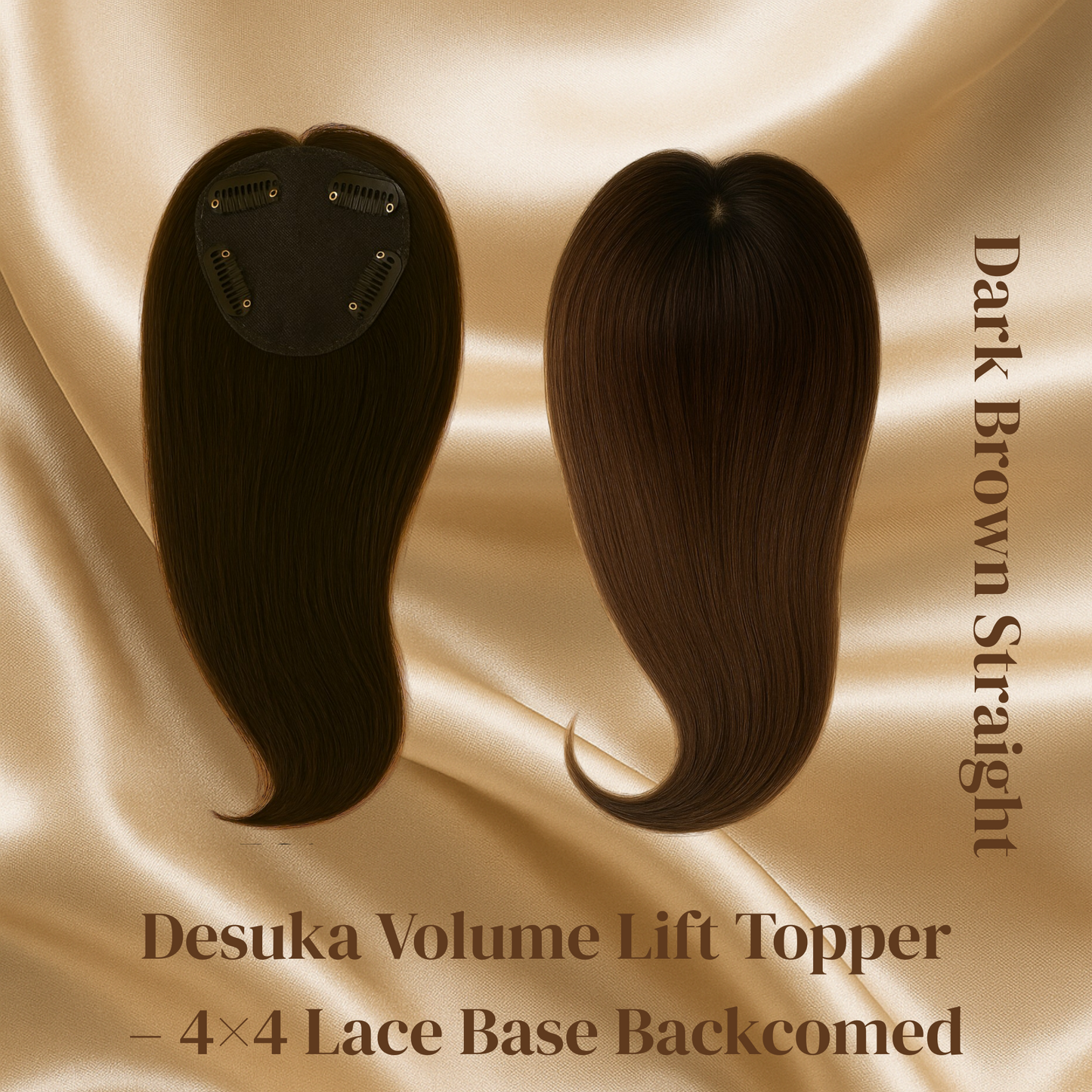 Desuka Volume Lift Topper – 4×4 Lace Base Backcomed Desuka