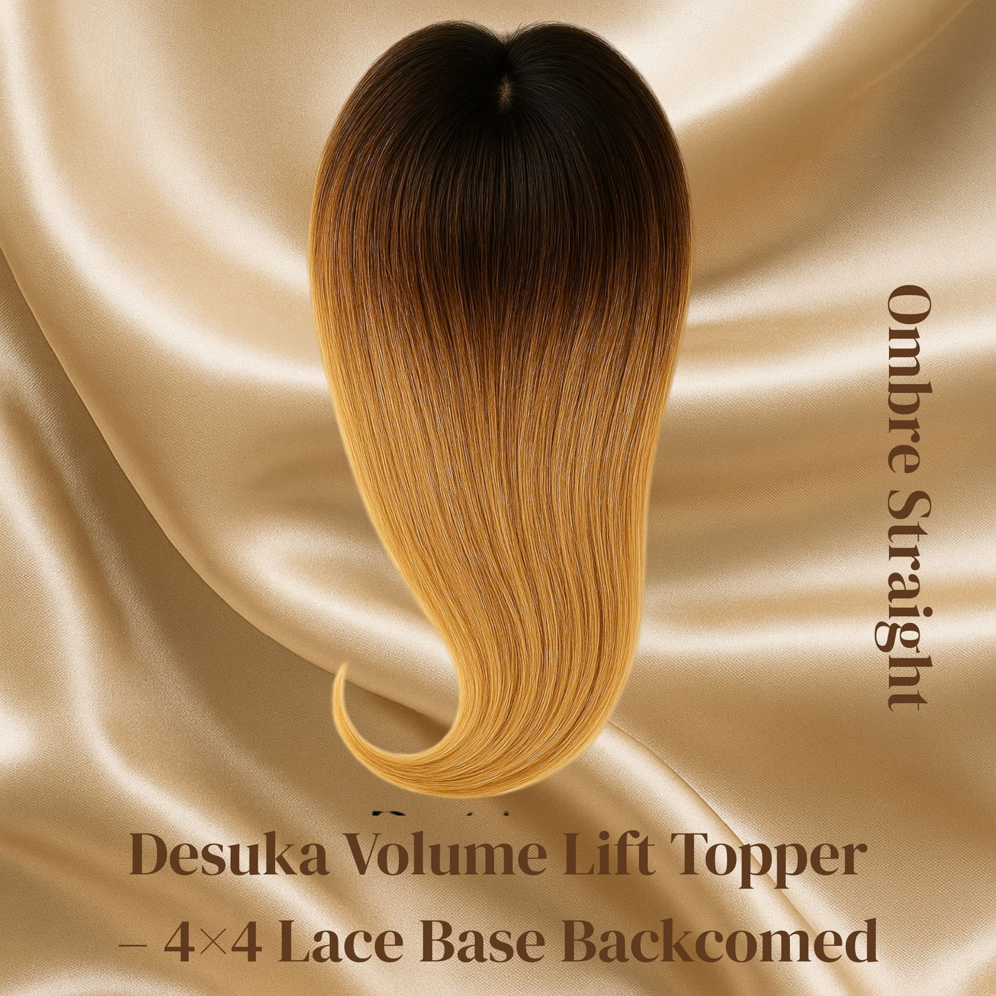 Desuka Volume Lift Topper – 4×4 Lace Base Backcomed Desuka