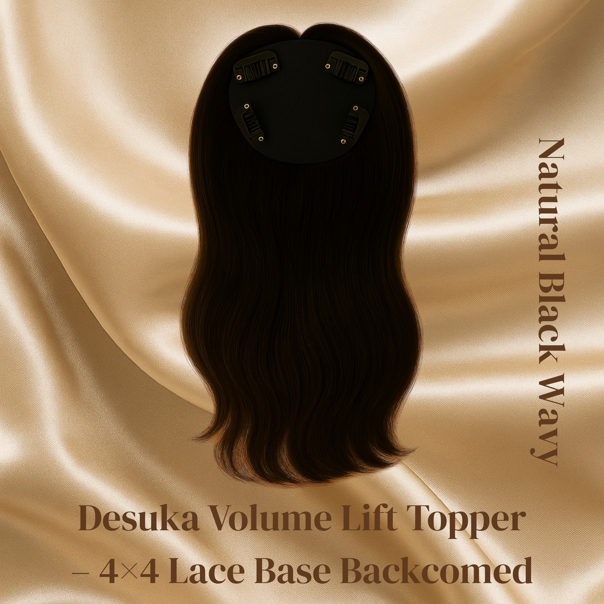Desuka Volume Lift Topper – 4×4 Lace Base Backcomed Desuka