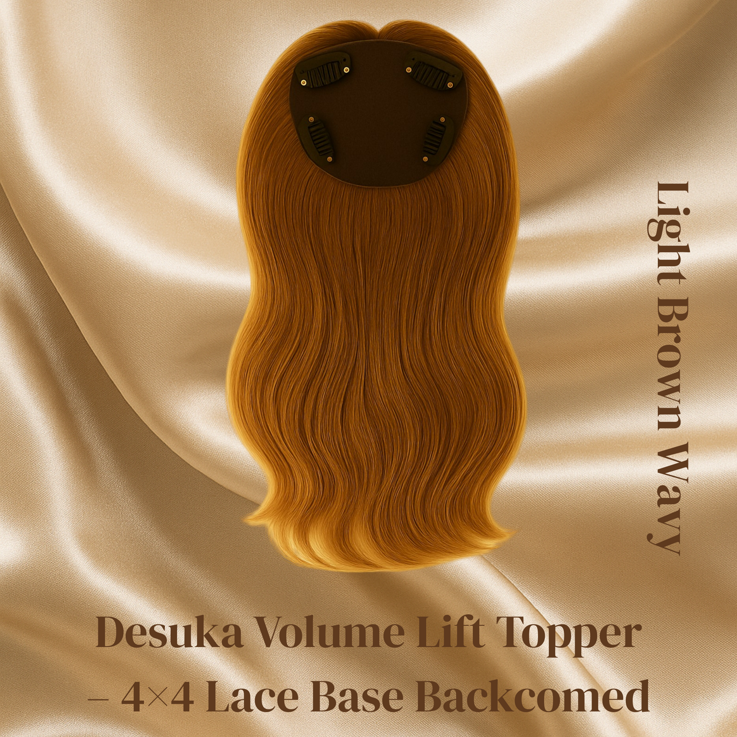 Desuka Volume Lift Topper – 4×4 Lace Base Backcomed Desuka