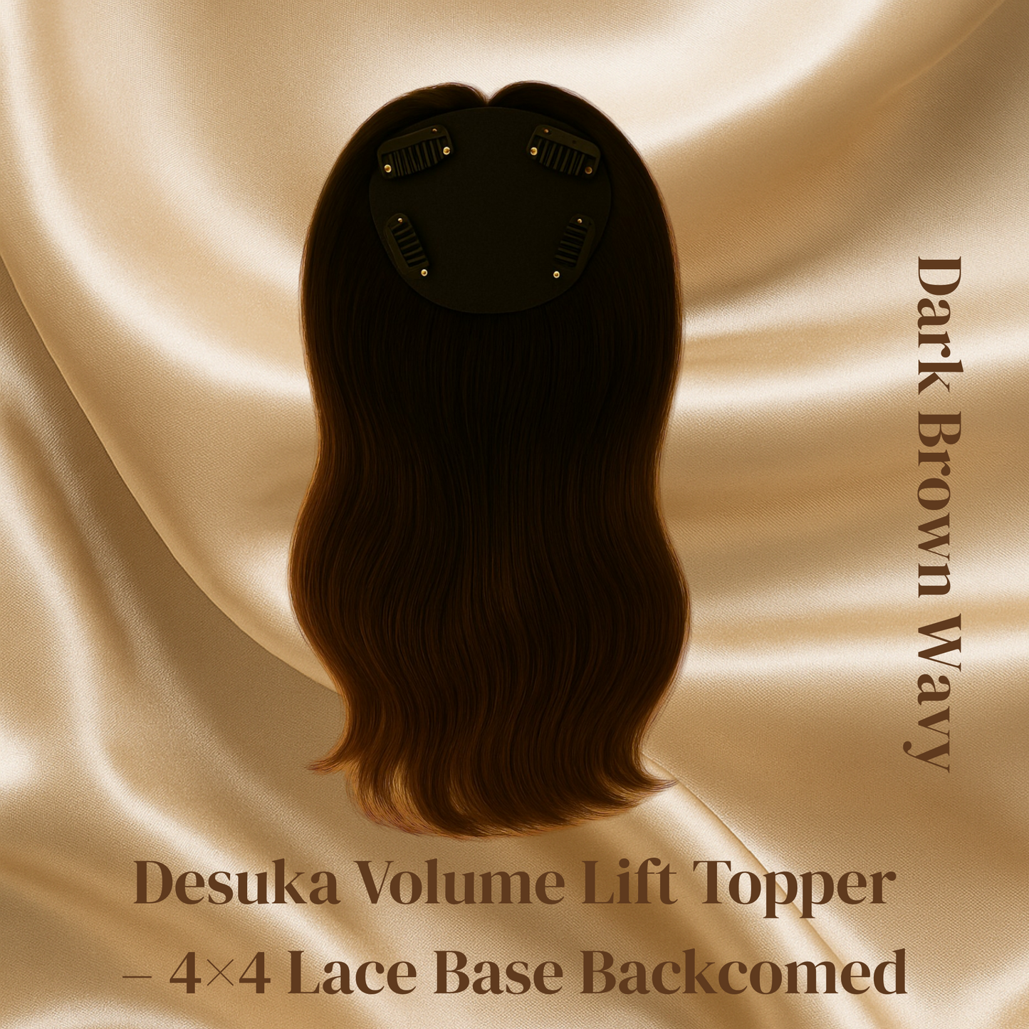 Desuka Volume Lift Topper – 4×4 Lace Base Backcomed Desuka