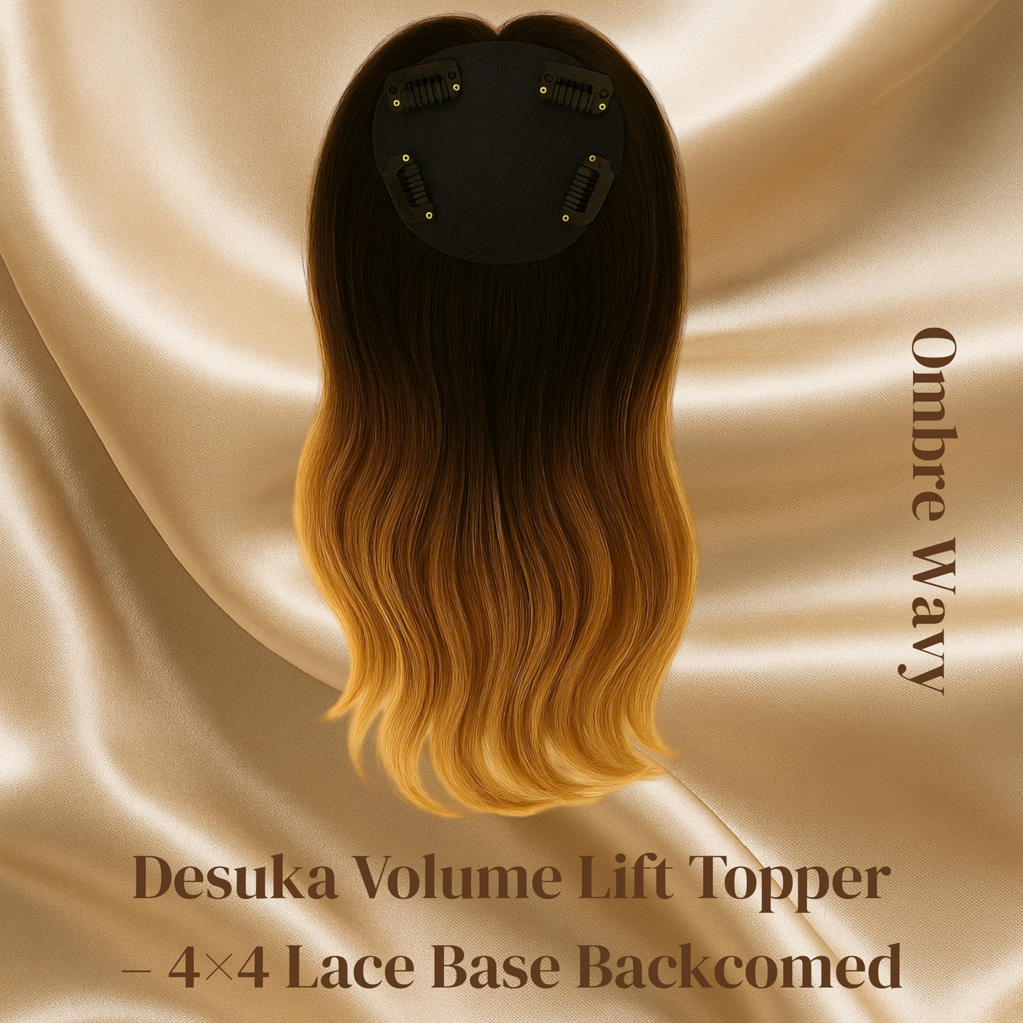 Desuka Volume Lift Topper – 4×4 Lace Base Backcomed Desuka