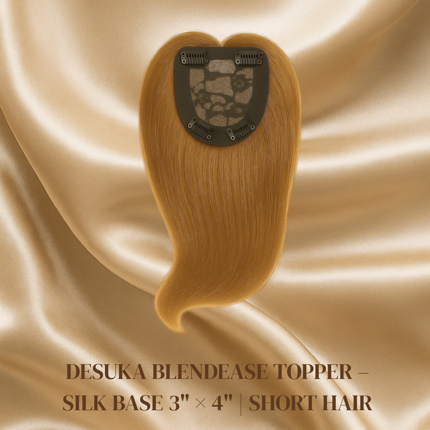 DESUKA BLENDEASE TOPPER – SILK BASE 3" × 4" | SHORT HAIR Desuka