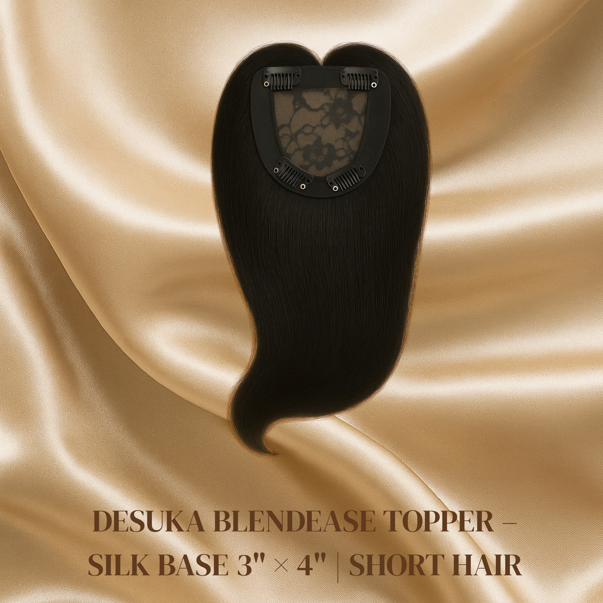 DESUKA BLENDEASE TOPPER – SILK BASE 3" × 4" | SHORT HAIR Desuka