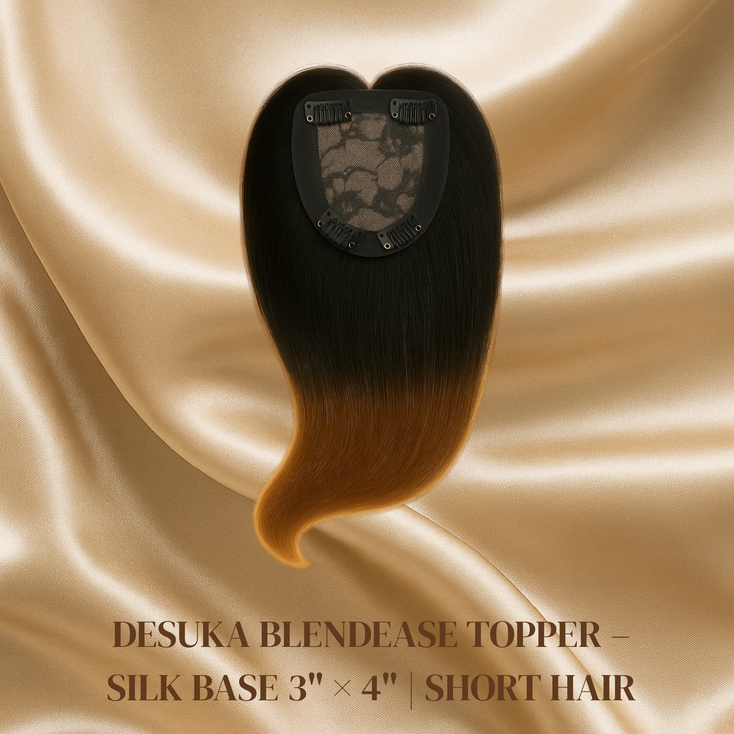 DESUKA BLENDEASE TOPPER – SILK BASE 3" × 4" | SHORT HAIR Desuka