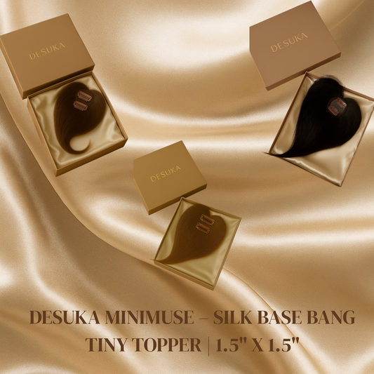 DESUKA MINIMUSE – SILK BASE BANG TINY TOPPER | 1.5" X 1.5" Desuka