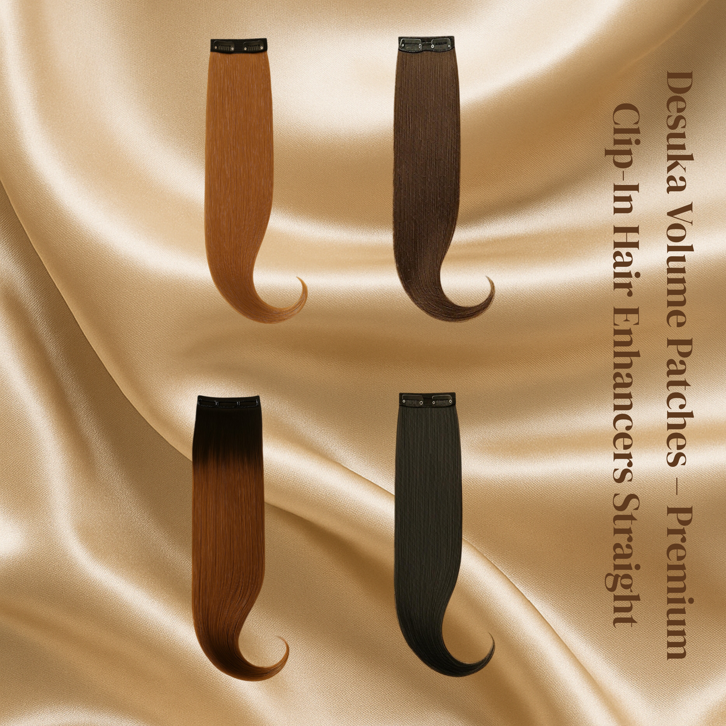Desuka Volume Patches – Premium Clip-In Hair Enhancers Straight Desuka