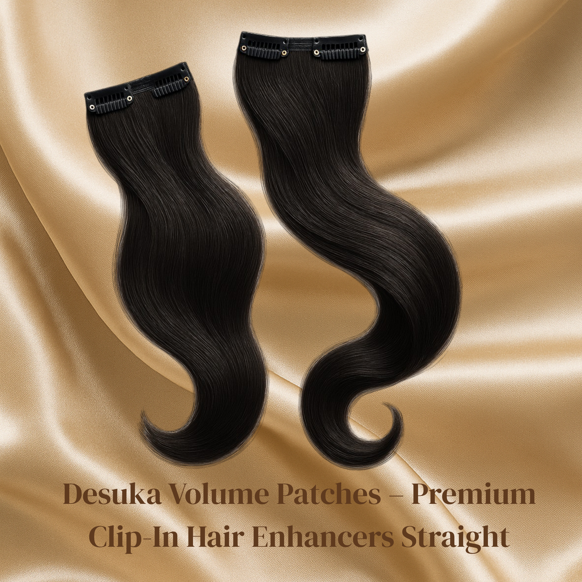 Desuka Volume Patches – Premium Clip-In Hair Enhancers (Wavy) Desuka