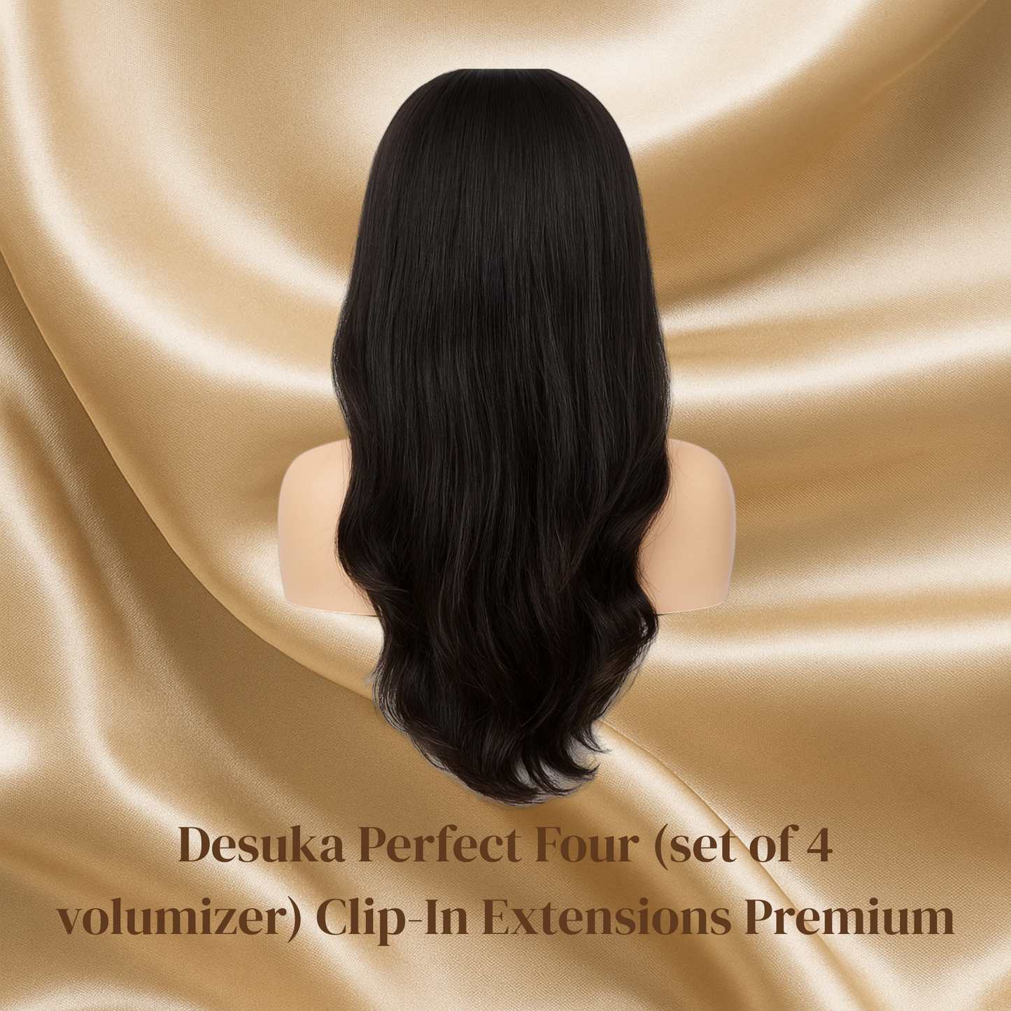 Desuka Perfect Four (set of 4 volumizer) Clip-In Extensions Premium (Wavy) Desuka