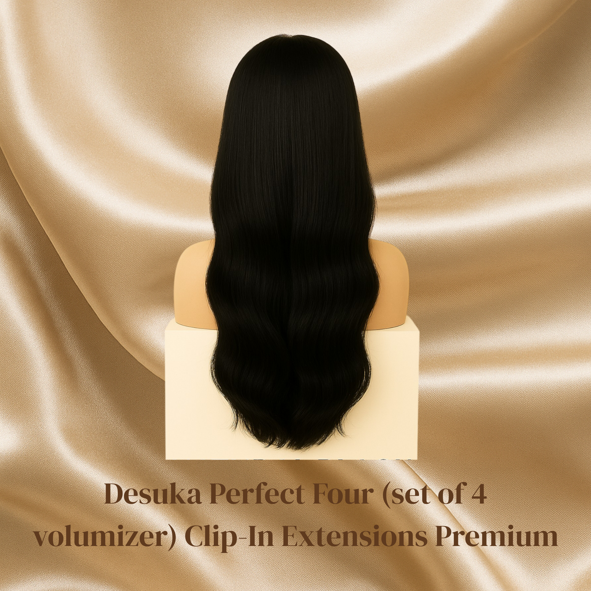 Desuka Perfect Four (set of 4 volumizer) Clip-In Extensions Premium (Wavy) Desuka
