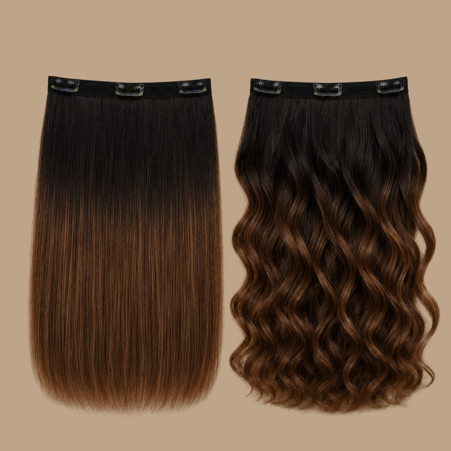Desuka Volume Veil – 3 Clip Instant Volume Weft Clip-In Extensions Premium (Straight)