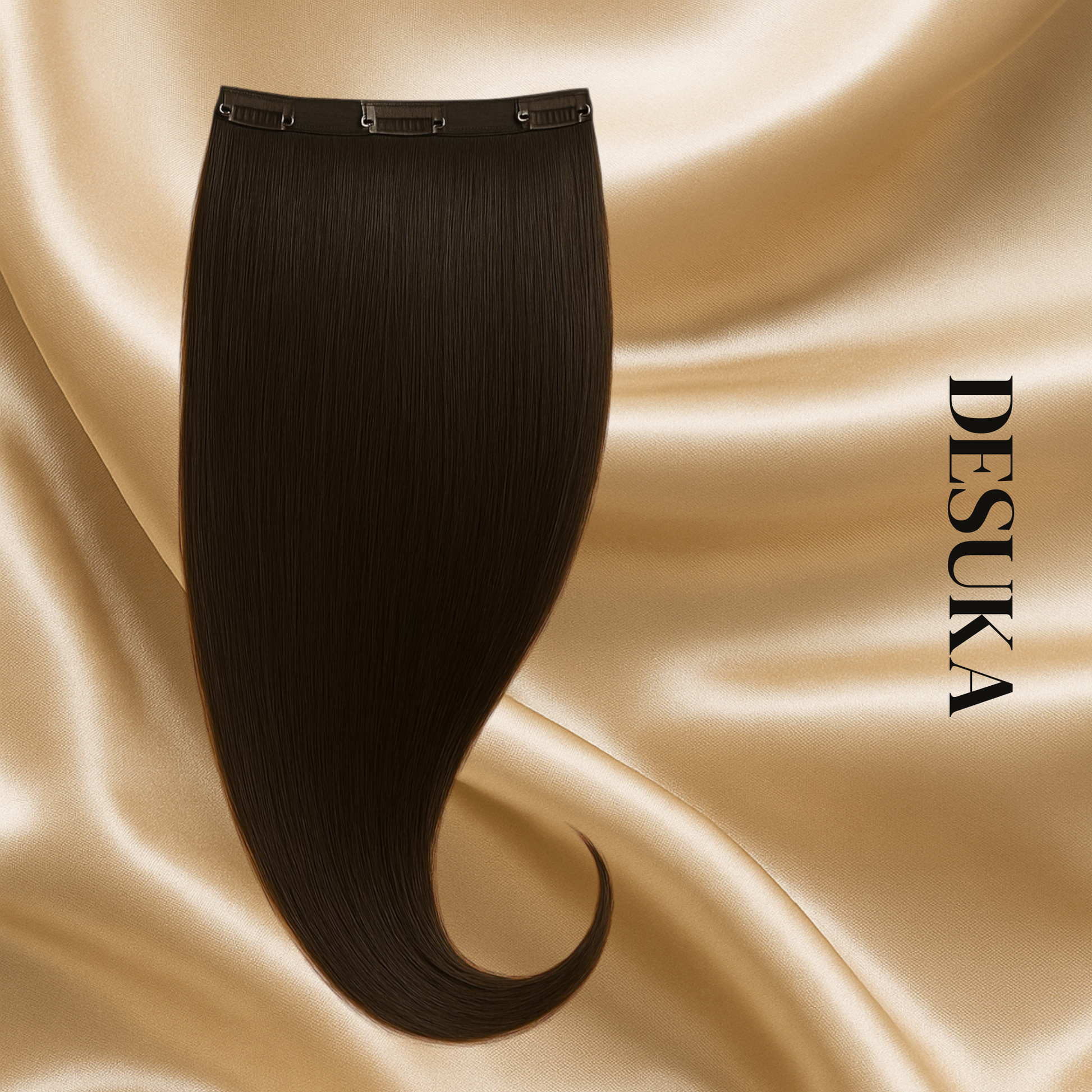 Desuka Volume Veil – 3 Clip Instant Volume Weft Clip-In Extensions Premium (Straight) Desuka