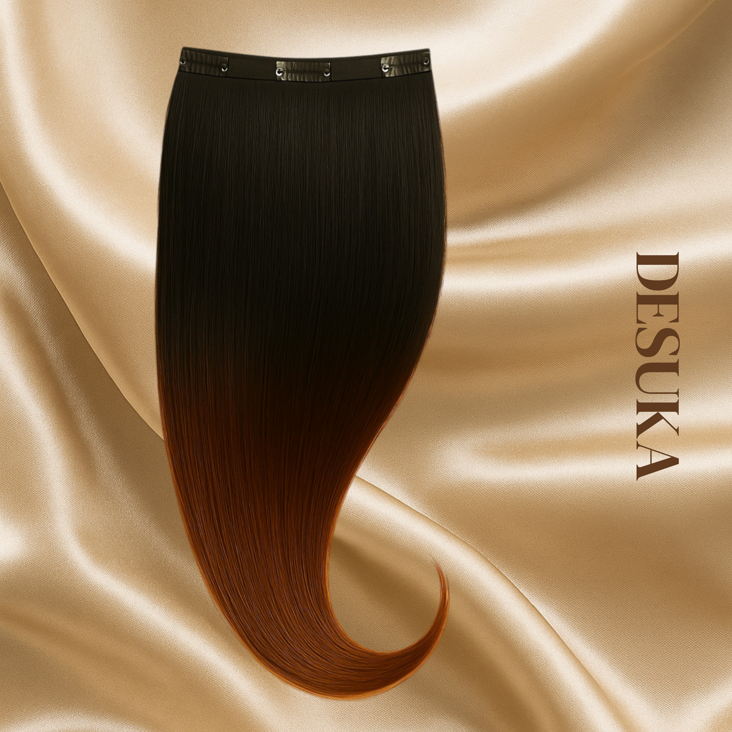 Desuka Volume Veil – 3 Clip Instant Volume Weft Clip-In Extensions Premium (Straight) Desuka