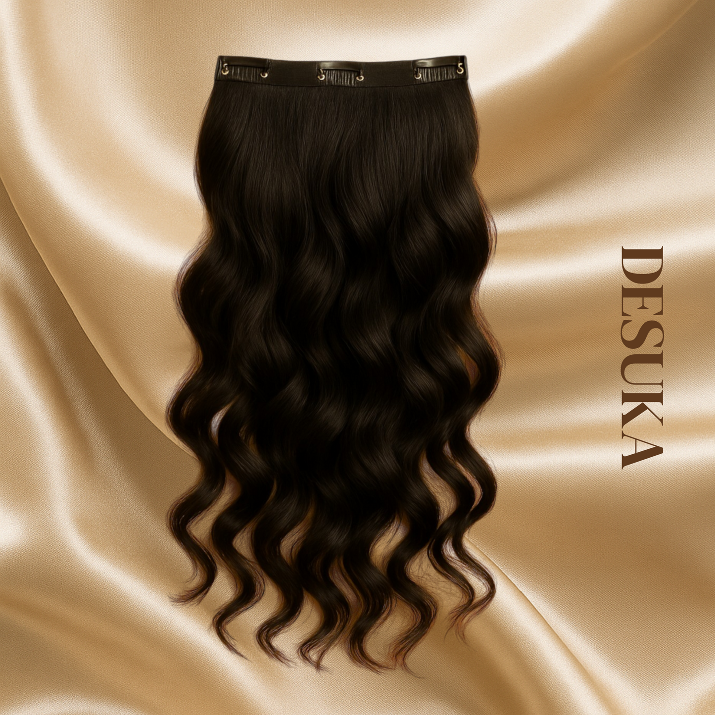 Desuka Volume Veil – 3 Clip Instant Volume Weft Clip-In Extensions Premium Wavy Desuka