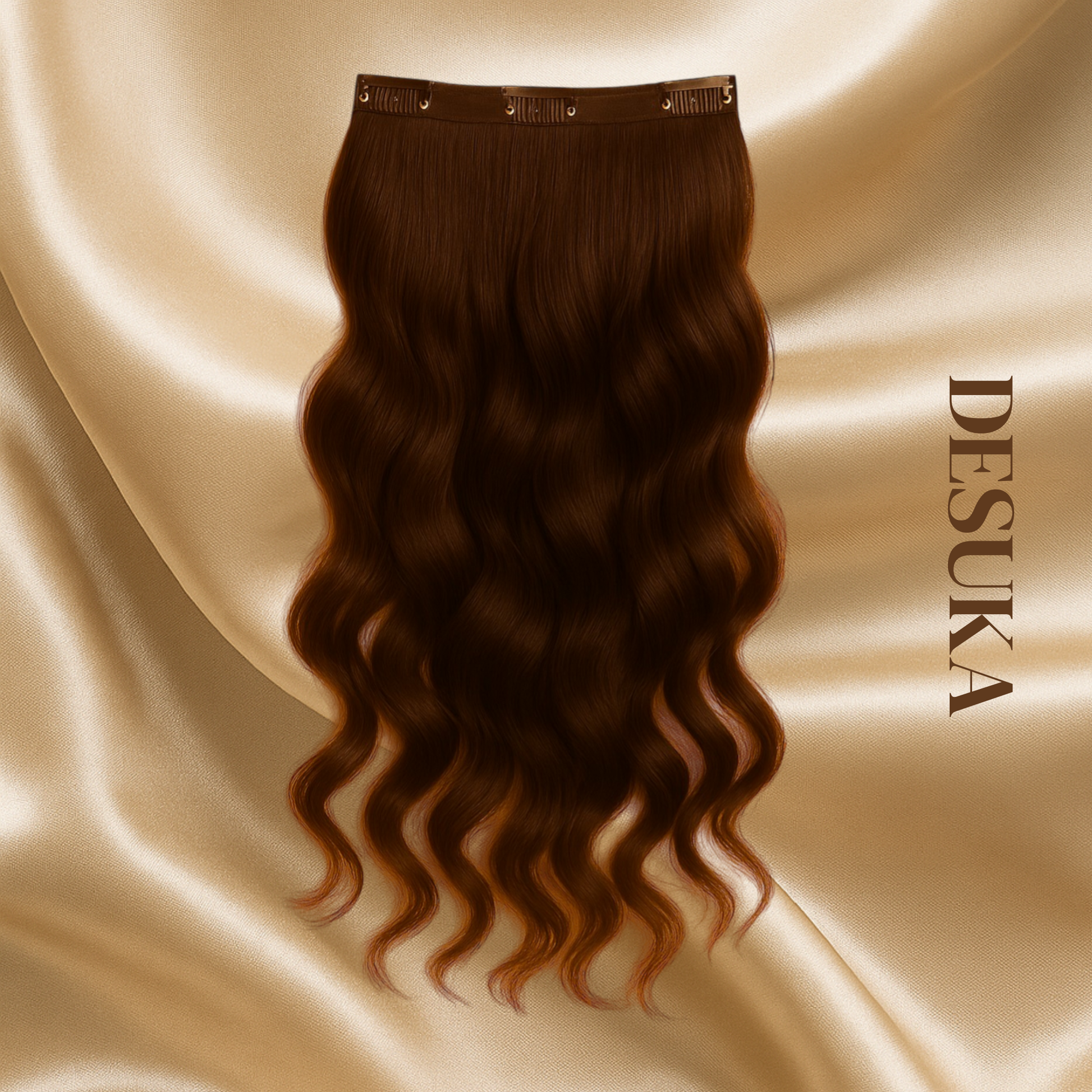 Desuka Volume Veil – 3 Clip Instant Volume Weft Clip-In Extensions Premium Wavy Desuka