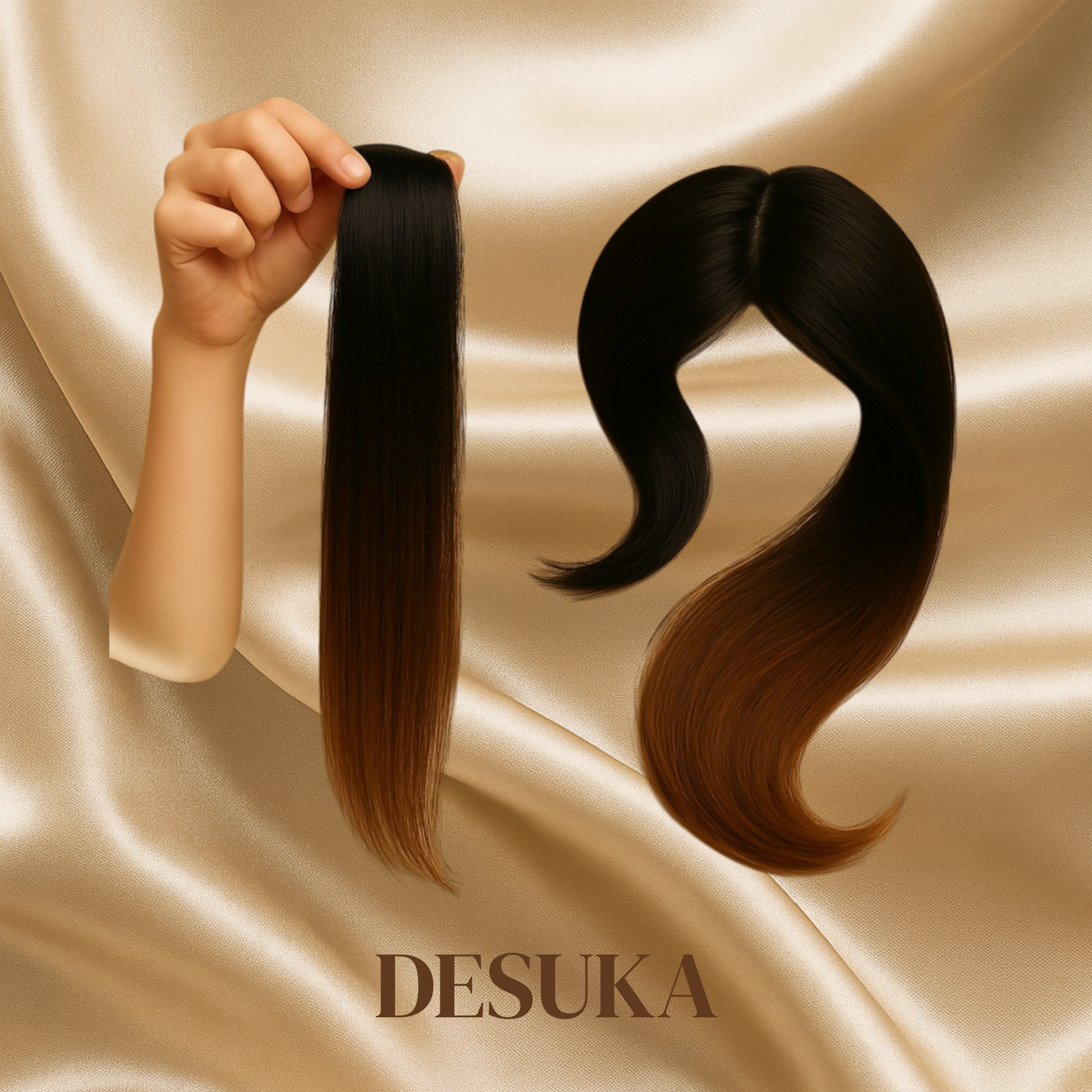 Desuka MonoStrand (Seamless) Human Hair Extensions for Volume & Coverage Desuka