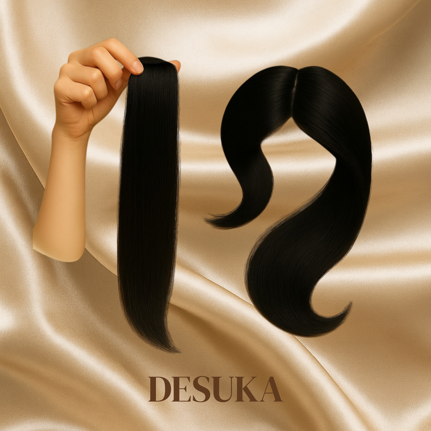 Desuka MonoStrand (Seamless) Human Hair Extensions for Volume & Coverage Desuka