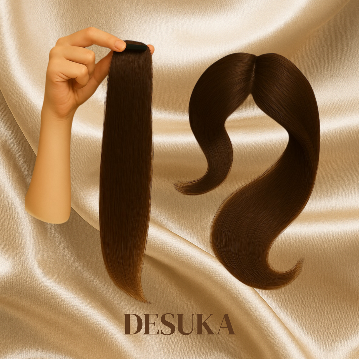 Desuka MonoStrand (Seamless) Human Hair Extensions for Volume & Coverage Desuka