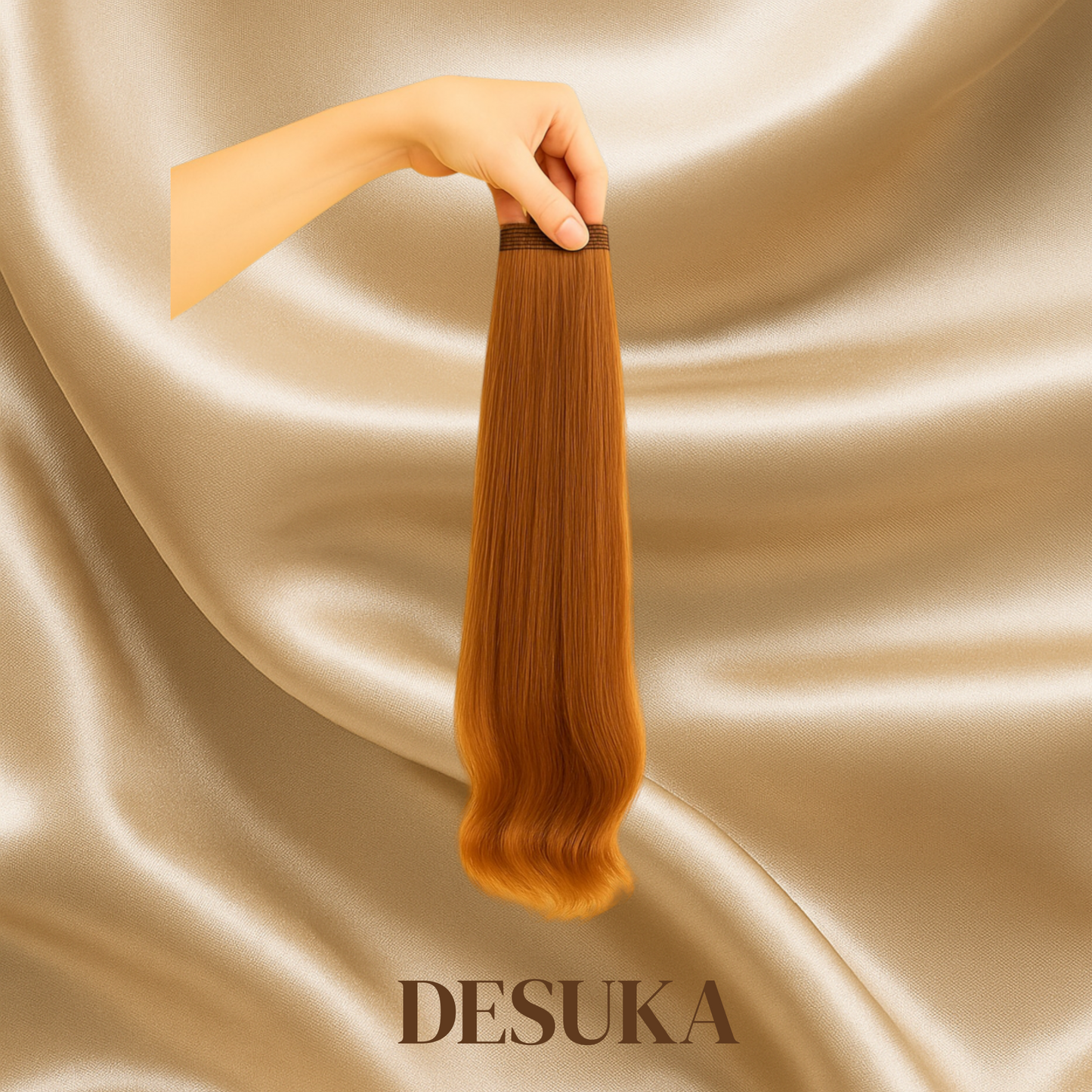 Desuka MonoStrand Single Clip Human Hair Extensions for Volume & Coverage Desuka