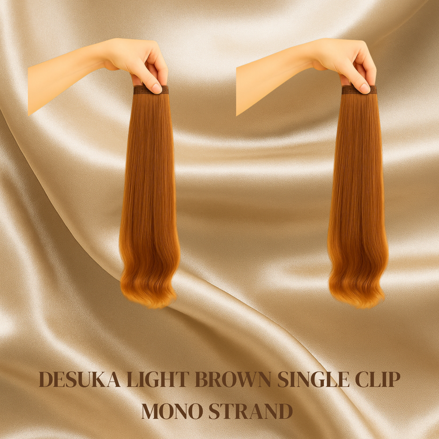 Desuka MonoStrand Single Clip Human Hair Extensions for Volume & Coverage Desuka