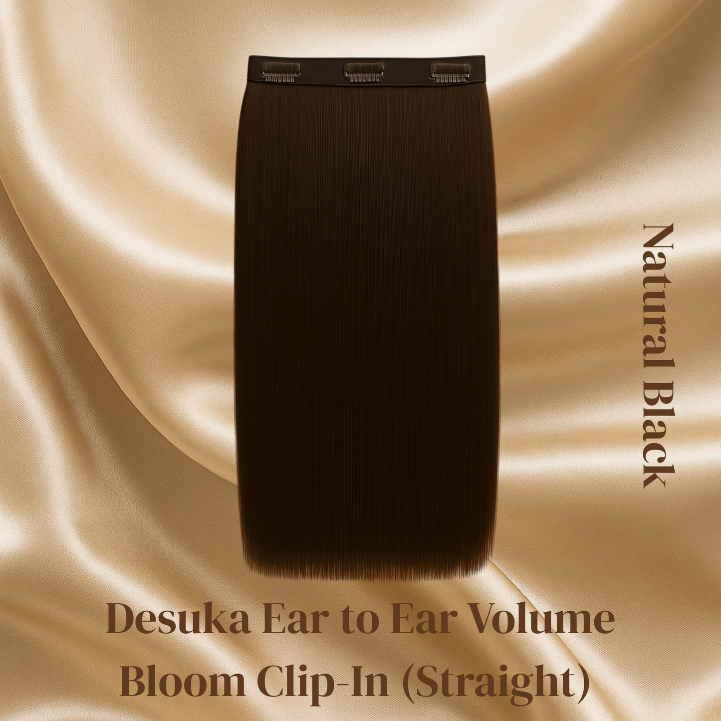 Desuka Ear to Ear Volume Bloom Clip-In (Straight) (10 inch - 20 inch) Desuka
