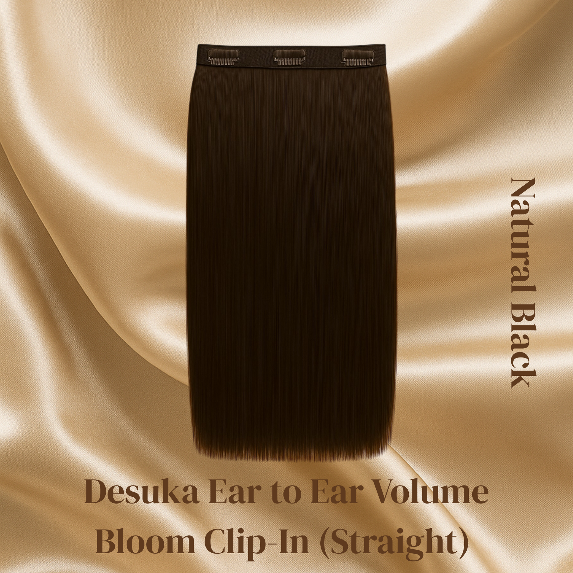 Desuka Ear to Ear Volume Bloom Clip-In (Straight) (10 inch - 20 inch) Desuka