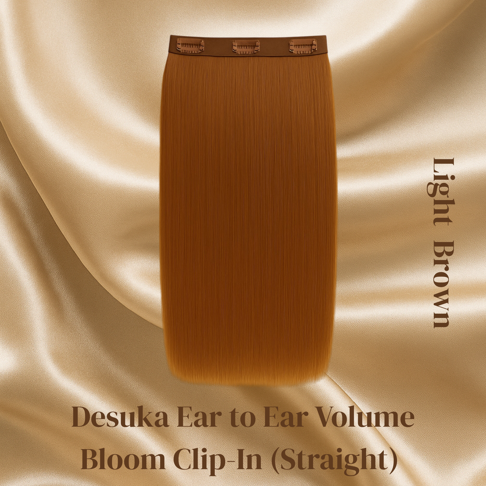 Desuka Ear to Ear Volume Bloom Clip-In (Straight) (22 inch - 26 inch) Desuka