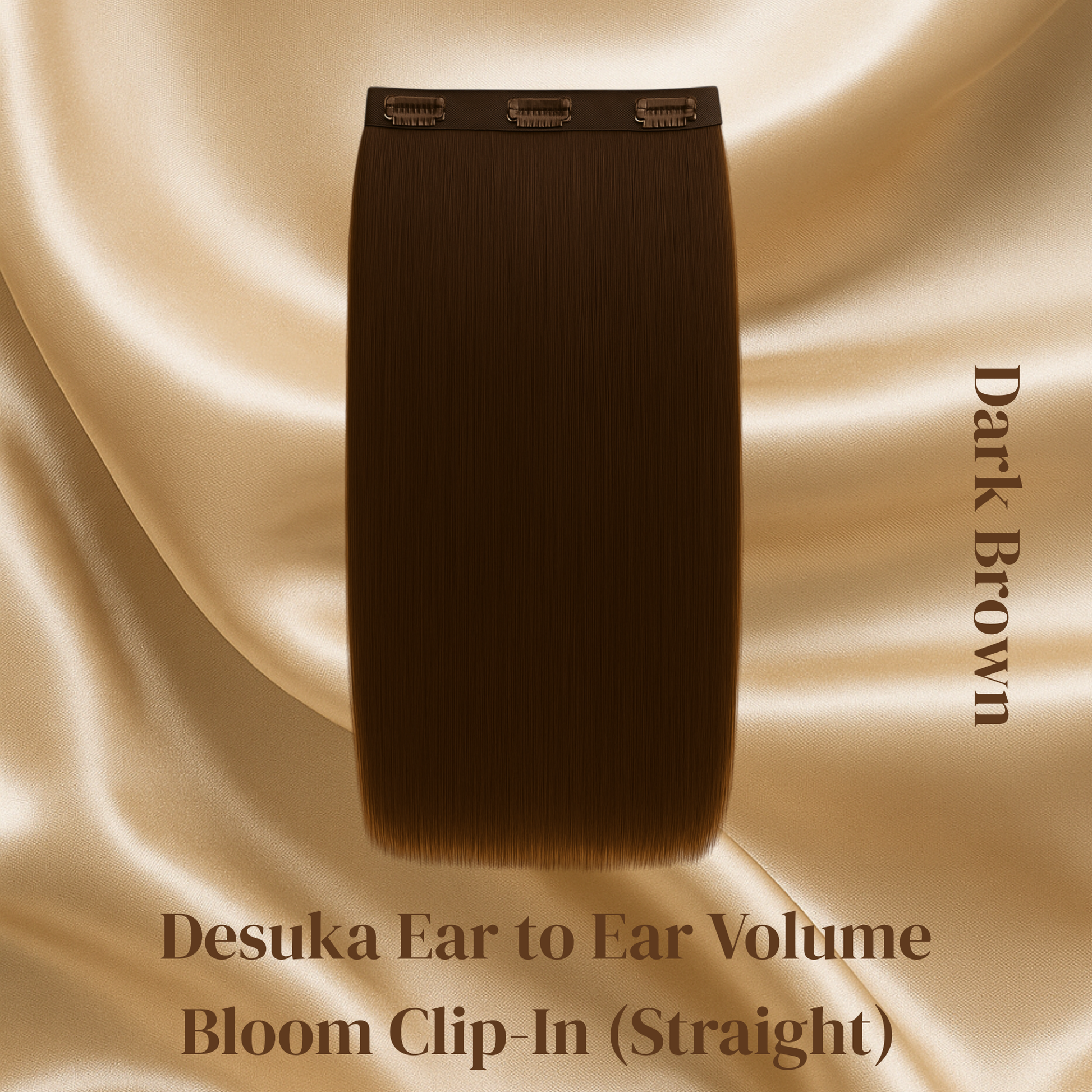 Desuka Ear to Ear Volume Bloom Clip-In (Straight) (22 inch - 26 inch) Desuka