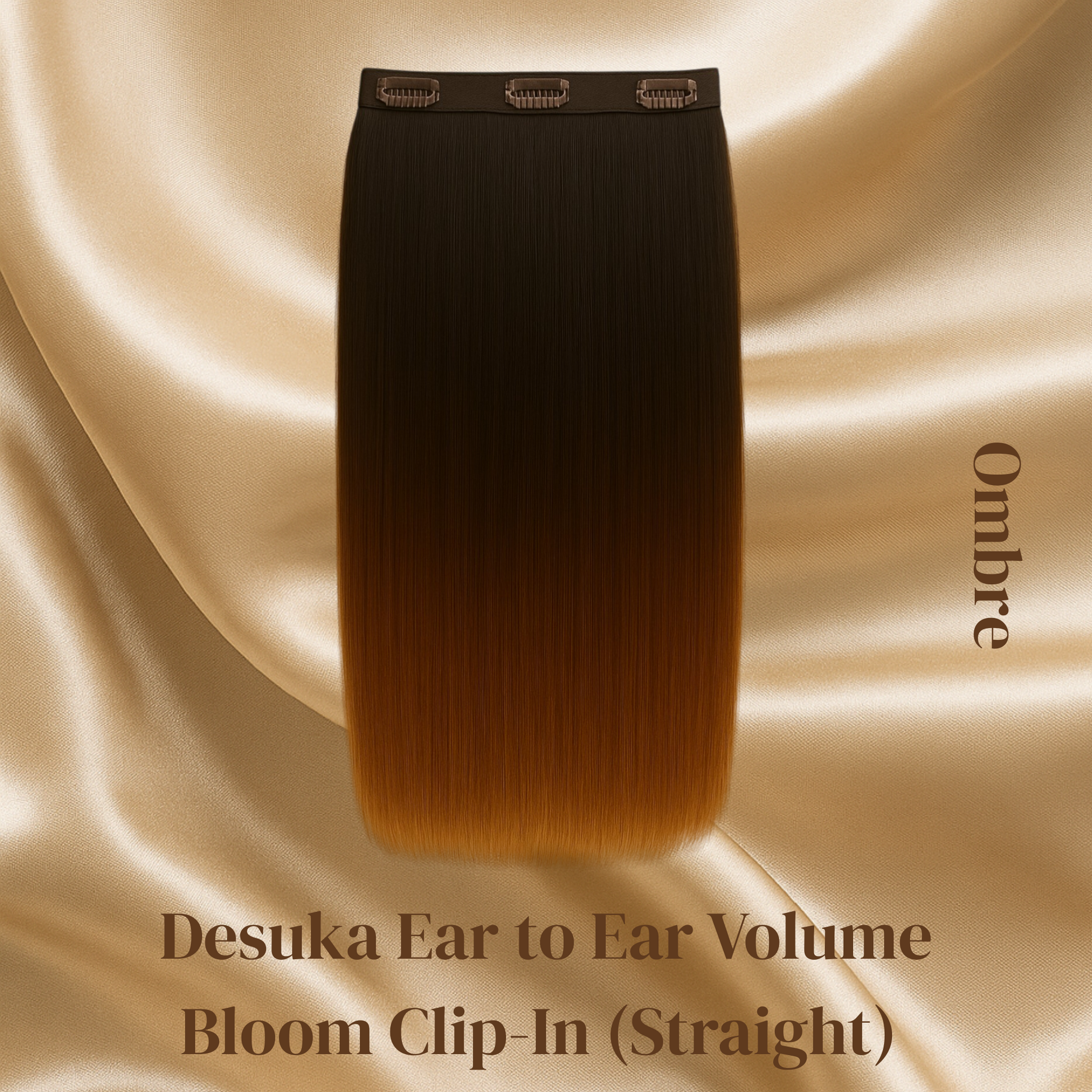 Desuka Ear to Ear Volume Bloom Clip-In (Straight) (10 inch - 20 inch) Desuka