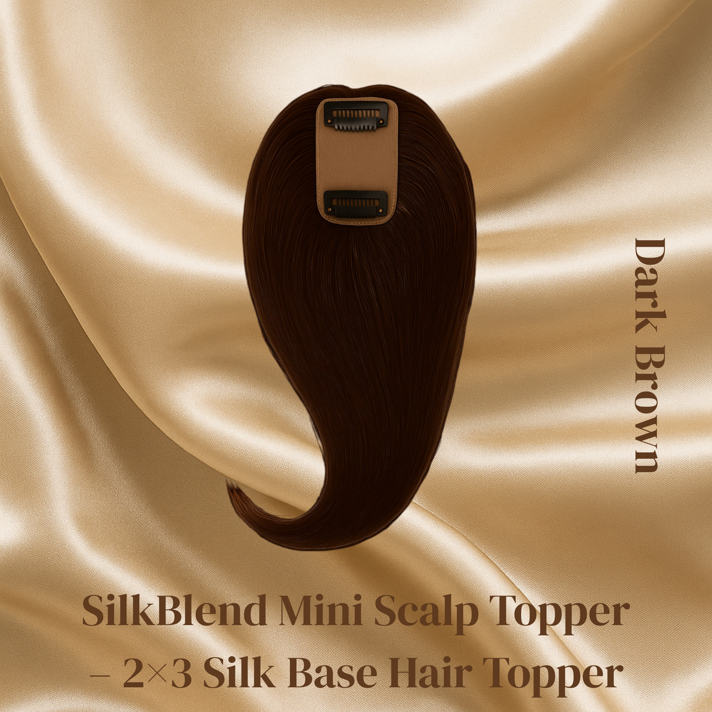 SilkBlend Mini Scalp Topper – 2×3 Silk Base Hair Topper Desuka