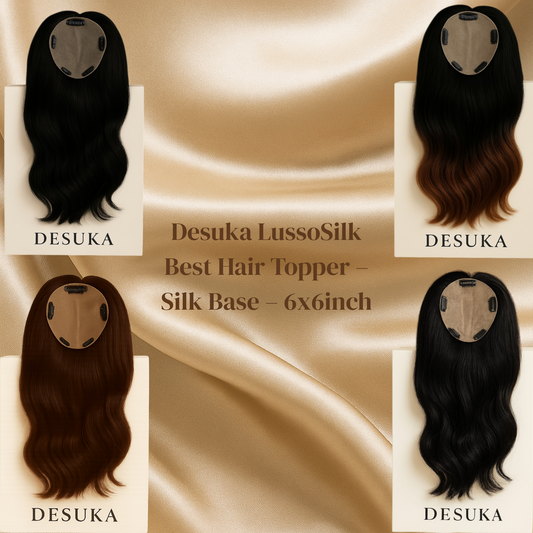 Desuka LussoSilk Best Hair Topper – Silk Base – 6x6inch Desuka