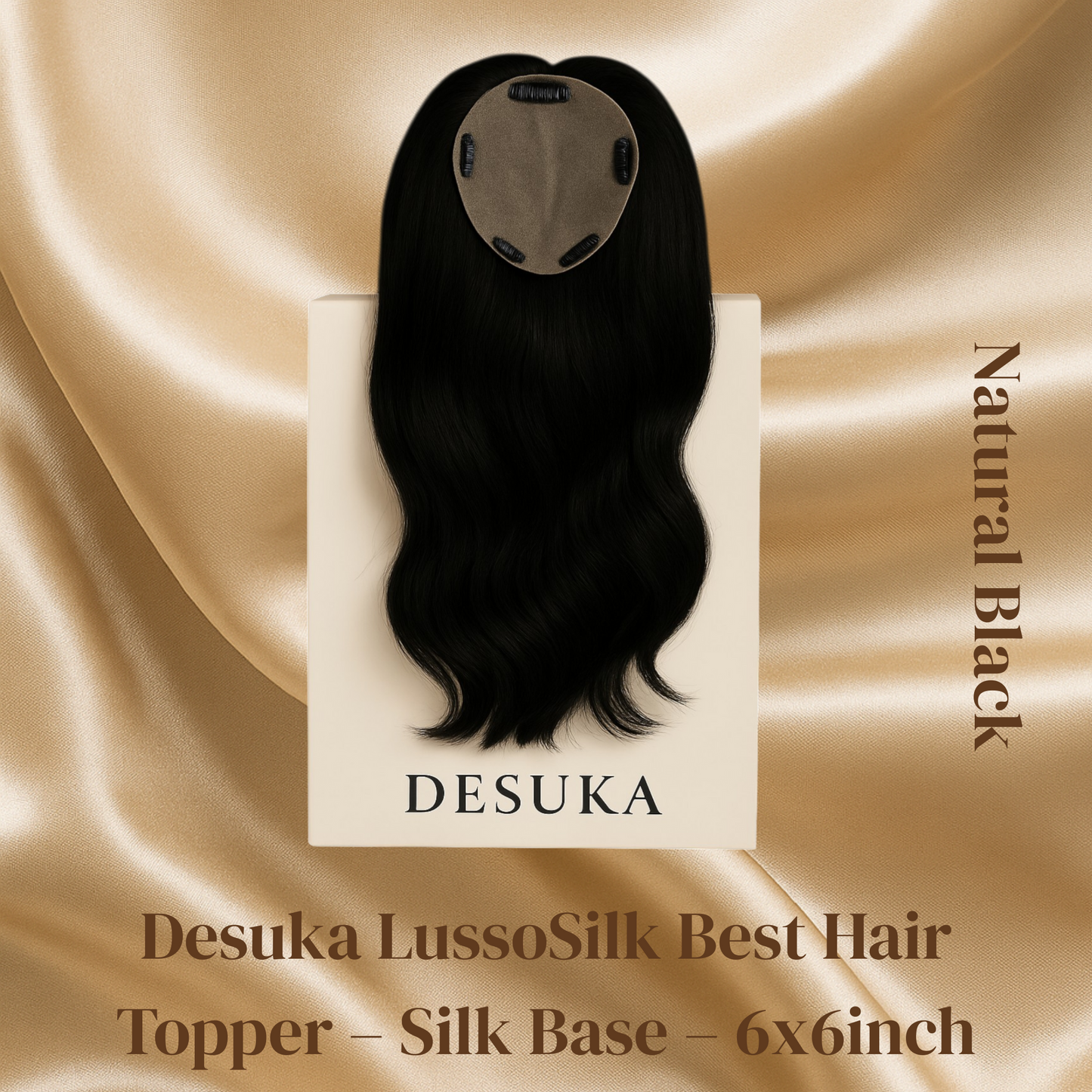 Desuka LussoSilk Best Hair Topper – Silk Base – 6x6inch Desuka