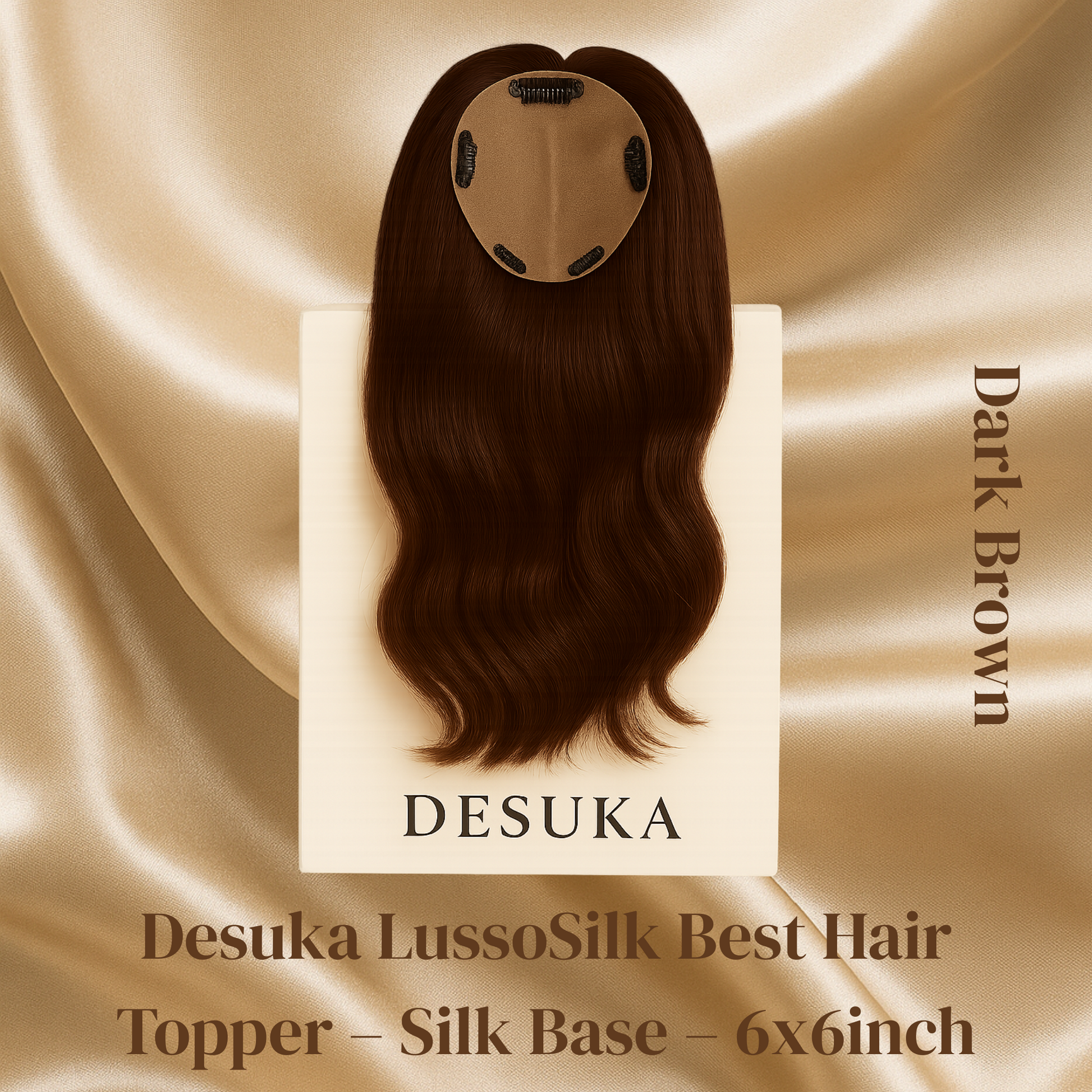 Desuka LussoSilk Best Hair Topper – Silk Base – 6x6inch Desuka