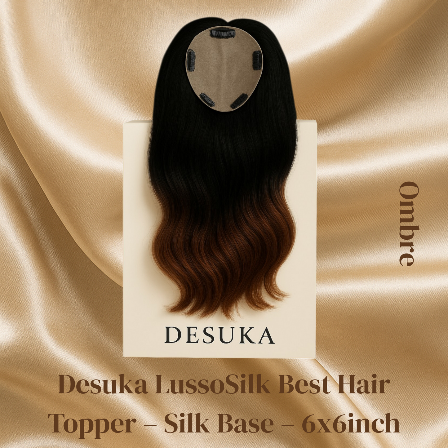 Desuka LussoSilk Best Hair Topper – Silk Base – 6x6inch Desuka