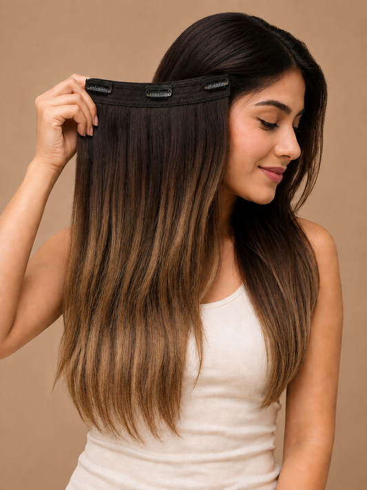 Desuka Ear to Ear Volume Bloom Clip-In (Straight) (22 inch - 26 inch)