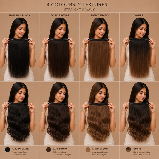 Desuka Volume Veil – 2 Clip Instant Volume Weft Clip-In Extensions Premium Wavy
