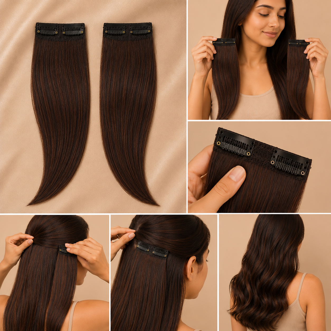 Desuka Volume Patches – Premium Clip-In Hair Enhancers Straight