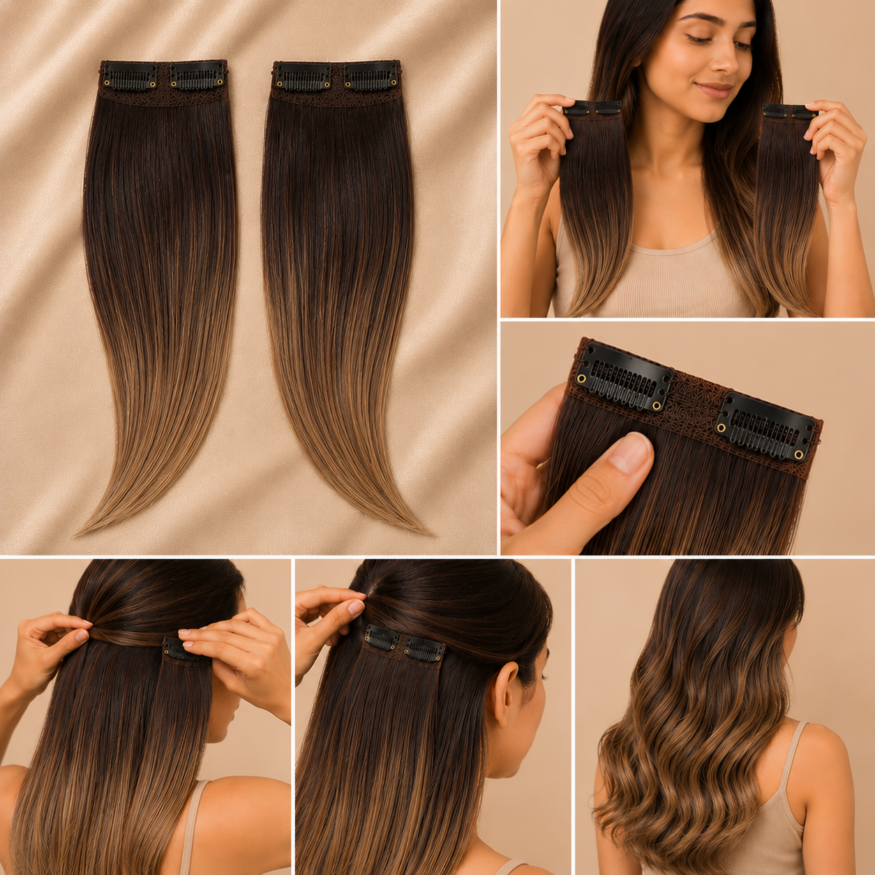 Desuka Volume Patches – Premium Clip-In Hair Enhancers Straight