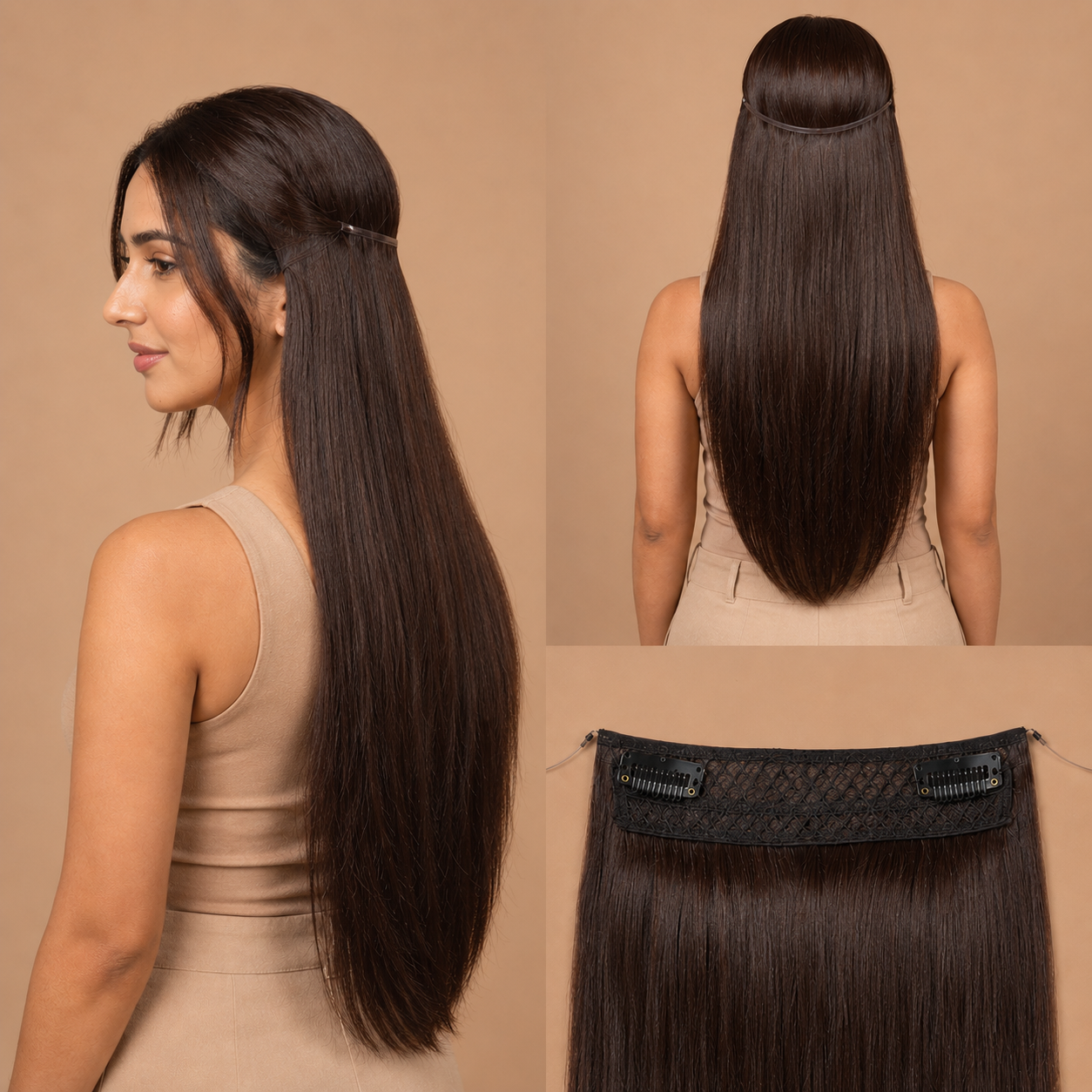 InvisiHalo by Desuka Premium (22 inch - 26 inch) ( NB - Ombre)